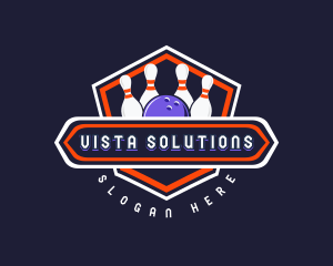 Sports Bowling Tournament logo design