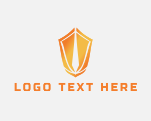 Enforcement - Sword Protection Shield logo design