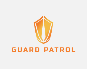 Patrol - Sword Protection Shield logo design
