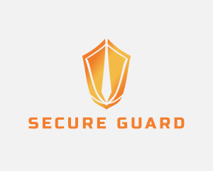 Encryption - Sword Protection Shield logo design