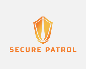 Patrol - Sword Protection Shield logo design