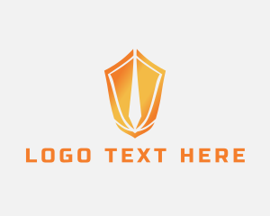 Shield - Sword Protection Shield logo design