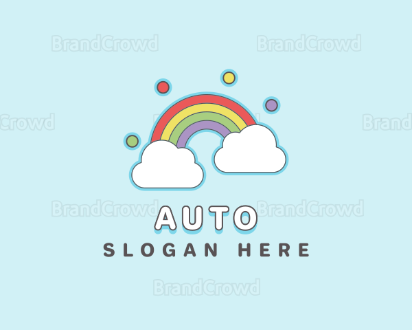 Rainbow Sky Cloud Logo