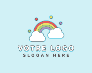 Rainbow Sky Cloud Logo