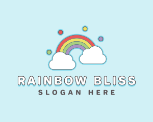 Rainbow Sky Cloud logo design