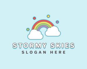 Rainbow Sky Cloud logo design