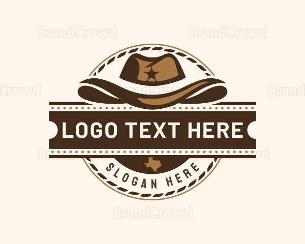 Cowboy Hat Texas Logo