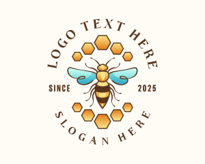 Honeycomb - Bee Honeycomb Apiary logo design
