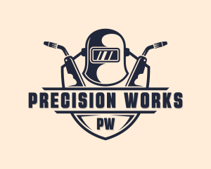 Industrial Welding Machinist  logo design