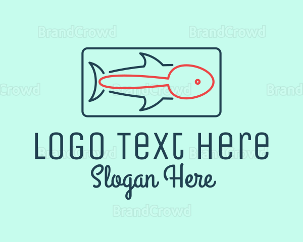 Fish Restaurant Outline Logo