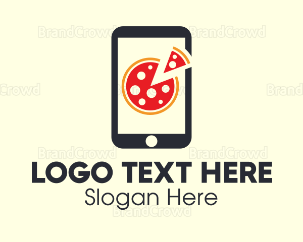 Mobile Pizza Delivery Logo