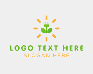 Sustainable - Eco Plug Socket logo design
