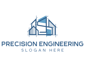 Engineering - Blueprint Architecture Engineering logo design