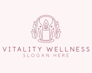 Wellness Candle Souvenir logo design