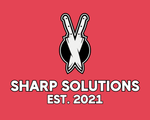 Sharp - Sharp Kitchen Knife logo design