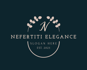 Elegant Floral Wreath logo design