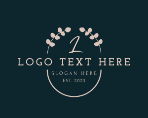 Leaves - Elegant Floral Wreath logo design