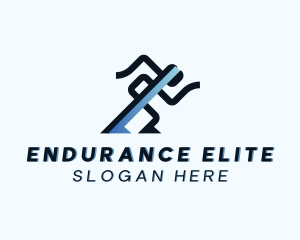 Triathlon - Running League Tournament logo design