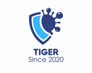 Blue - Blue Virus Protection Shield logo design
