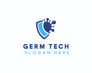 Virus Protection Shield logo design