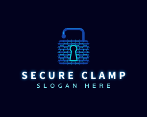 Security Padlock Technology logo design