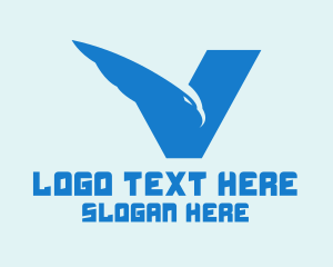 Eagle - Eagle Letter V logo design
