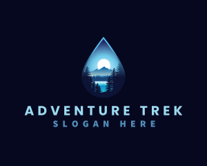 Trek - Water Drop Scenery logo design