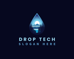 Drop - Water Drop Scenery logo design