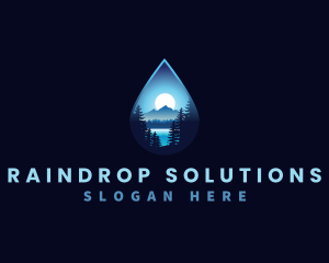 Drop - Water Drop Scenery logo design