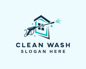 House Cleaning Wash logo design