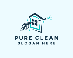 House Cleaning Wash logo design