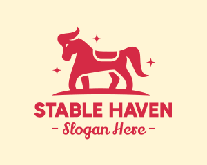 Horse - Star Horse Pony logo design