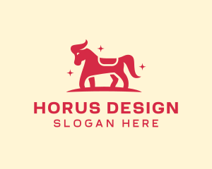 Star Horse Pony logo design