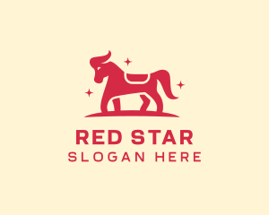 Star Horse Pony logo design