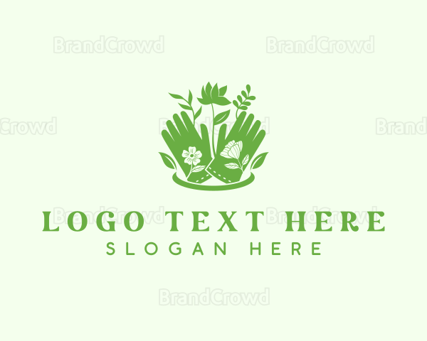 Flower Gardening Gloves Logo