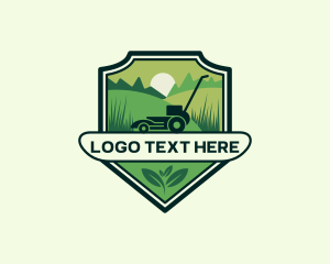 Field - Lawn Grass Mower logo design