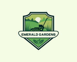 Lawn Grass Mower logo design