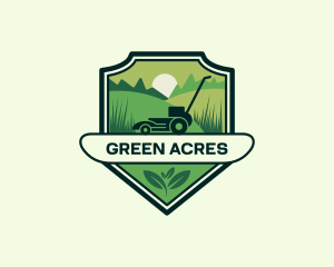 Grass - Lawn Grass Mower logo design