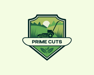 Lawn Grass Mower logo design