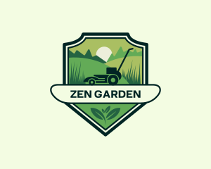 Lawn Grass Mower logo design