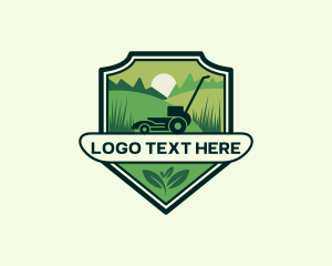 Lawn Grass Mower Logo