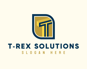 Infrastructure Developer Letter T logo design