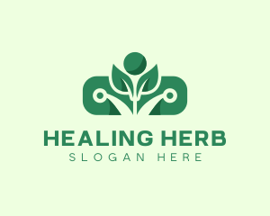 Herbal Medicine Pill logo design