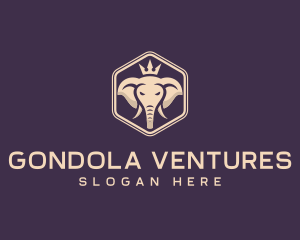 Corporate Elephant Crown logo design