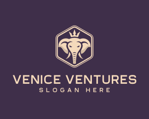 Corporate Elephant Crown logo design