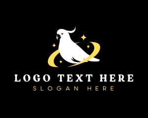 Cockatoo - Swoosh Cockatoo Bird logo design