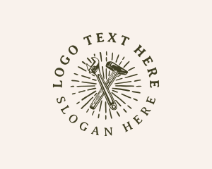 Hipster - Hipster Carpentry Repair logo design