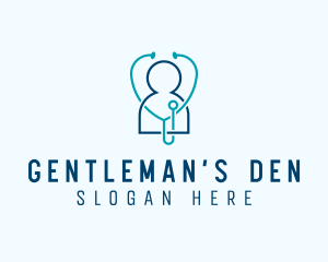 Healthcare Clinic Stethoscope logo design