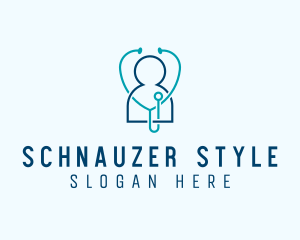 Healthcare Clinic Stethoscope logo design