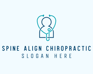 Healthcare Clinic Stethoscope logo design